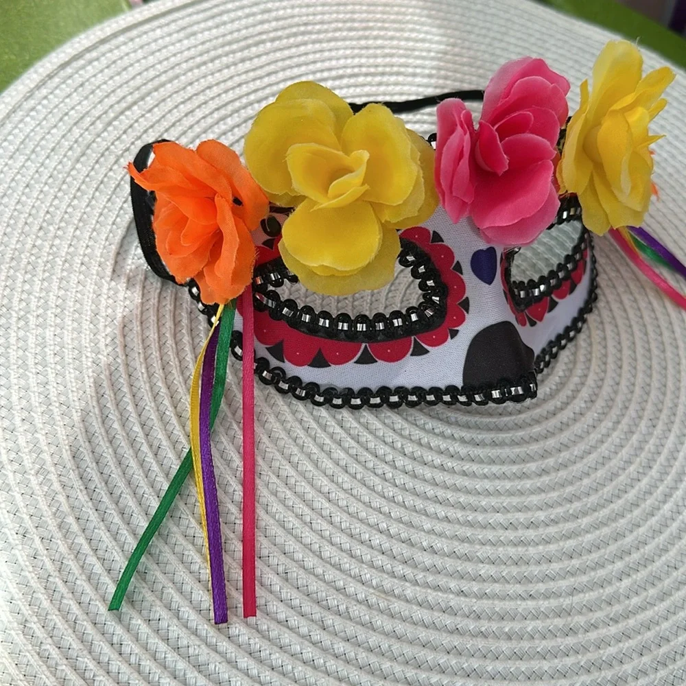 Flowered Masquerade Mask